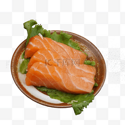 美味白菜图片_红色的三文鱼免抠图