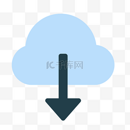 云数据矢量图图片_灰色圆弧云下载元素