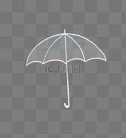 害羞的手拿雨伞图片_一把雨伞
