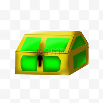 金融宝箱装饰插画