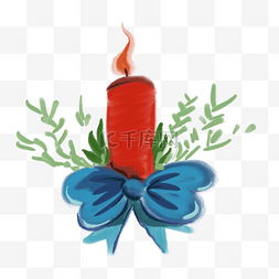 红色的蜡烛免抠插图