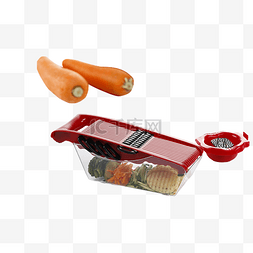 切菜神器和两根红萝卜png素材