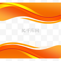 科技背景线条橙色图片_商业波浪形元素
