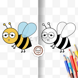 黑白铅笔剪贴画图片_honeybee clipart black and white 蜜蜂剪贴