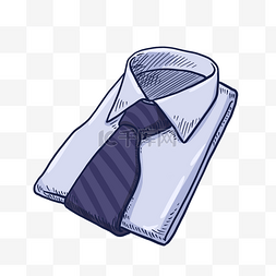 父亲节衬衫和领带礼物PNG免抠素材