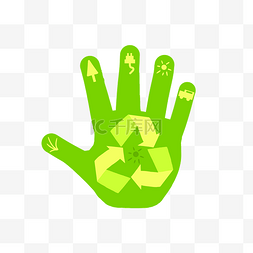 绿色手指图片_绿色手指环保