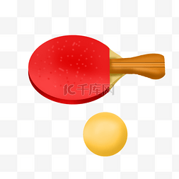 圆形红色立体图片_红色立体乒乓球