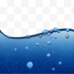 化妆品水花背景图片_蓝色水滴背景