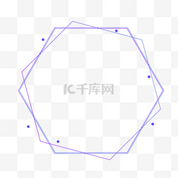 科技紫色线条图片_不规则渐变边框