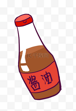 瓶装棕色酱油