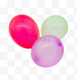 漂浮生日彩色气球