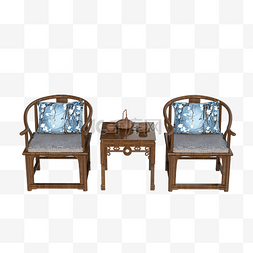 中式木图片_一对中式太师椅