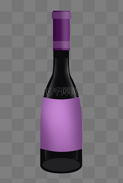 紫色洋酒瓶酒水