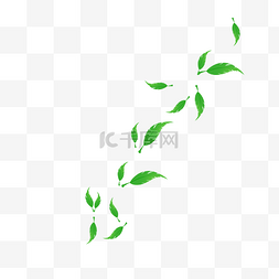 无碳环保图片_飘浮的树叶