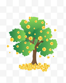 树金币图片_绿色的摇钱树