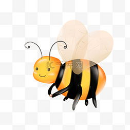 黄色飞翔的蜜蜂图片_可爱的小蜜蜂