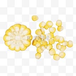 黄色玉米粒苞米实物图