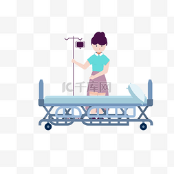 床位ui图片_护士医疗设备卡通图案