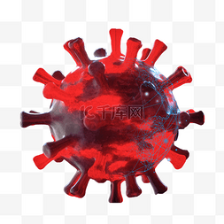 病毒科技感红色