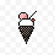 像素风像素画卡通冰淇淋雪糕