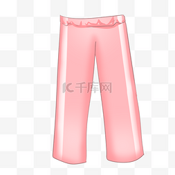 卡通粉色运动裤