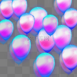 彩色漂浮气球图片_时尚彩色气球