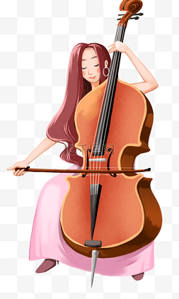 拉大提琴的女孩