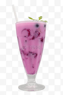 紫色鲜榨果汁