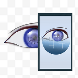 科技眼球素材图片_视网膜智能识别