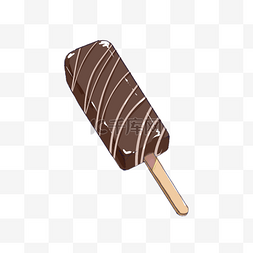 巧克力深色图片_冰淇淋夏日装饰图案食物