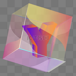 渐变字母图片_立体渐变字母Y图标