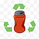 环保垃圾分类可回收易拉罐
