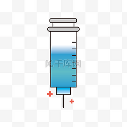 显微注射器图片_手绘卡通注射器