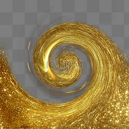 金色螺旋炫光