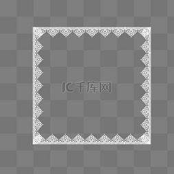 网格网格图图片_蕾丝花纹边框
