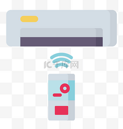 用遥控器图片_夏季空调遥控器插画