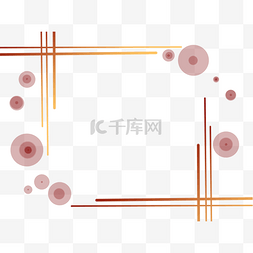 棕色简约图片_棕色渐变海报装饰边框