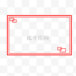 红色视频框