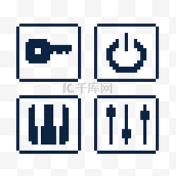 像素按钮像素按钮图片_像素风格可爱小图标