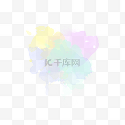 蓝色紫色水彩图片_水彩底纹彩色底纹黄色紫色红色绿