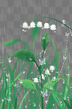 节气雨水春天春季植物