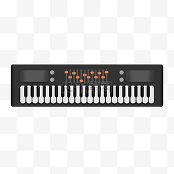 一架电子钢琴插画