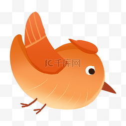 橙色小鸟