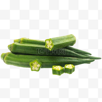 切开蔬菜秋葵