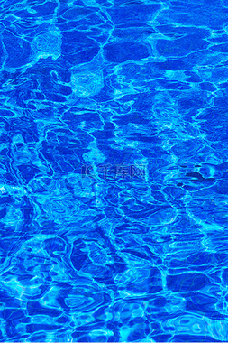 蓝色水波纹花纹