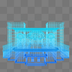 空间感网格线图片_楼空间建筑科技商业广场智能魔幻