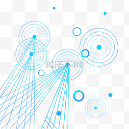 圆圈科技感线条图片_科技感蓝色圆形线圈