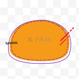 卡通对话框元素