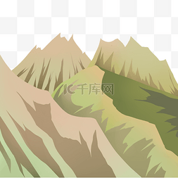 绿色群山图片_绿色山峦山峰