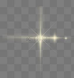 十字光效图片_光效十字科技感光感阳光装饰免抠